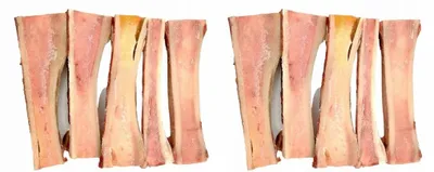 Produktbild von 2 x Rinderknochen, gefroren, der Länge nach geschnitten, 1 kg - Schronisko Bukowina