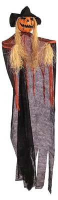 Zdjęcie produktu dla Przerażająca wisząca dekoracja z dyni 150 cm na Halloween