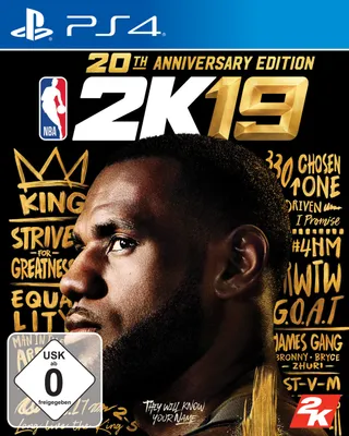 Produktbild von 2K NBA 2K19 : Edition 20ème Anniversaire, PlayStation 4, E (Jeder)