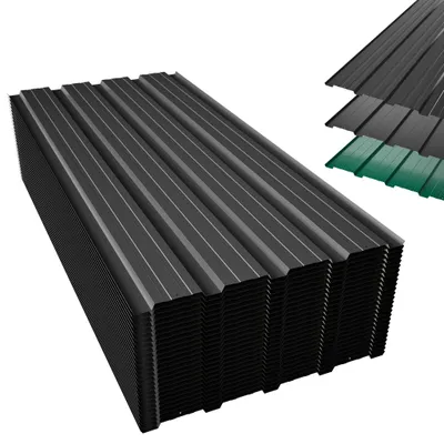 Produktbild von 26x Trapezblech Profilblech 12m²  Dachblech Dach Platten Schwarz