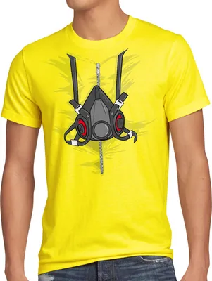 Produktbild von style3 Bad Meth Gasmaske T-Shirt Herren kostüm crystal breaking tv serie