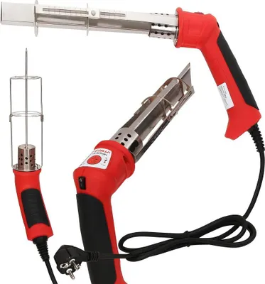 A product shot of a hot knife for cutting styrofoam, with multiple angles shown.