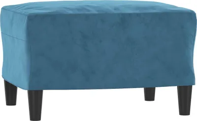 Produktbild von vidaXL Fußhocker Blau 60x50x41 cm Samt