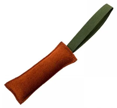 Produktbild von Beisswurst für Hunde, Leder Zerrspielzeug, 20/30/40 cm, mit Nylon Handschlaufe