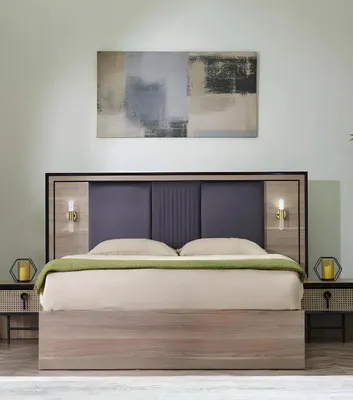 Immagine prodotto di Letto di design Camera da letto Letto matrimoniale moderno Mobili moderni Legno