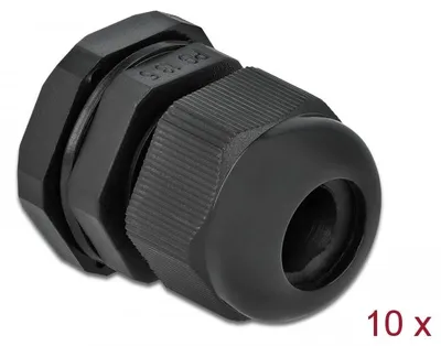 Produktbild von DELOCK Kabelverschraubung PG13,5 10 Stück schwarz