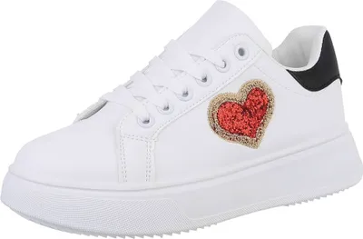 Produktbild von Ital-Design Damen Freizeitschuhe  Textiloptik, Lederoptik Sneakers Low 88519582 Weiß Gr.  40