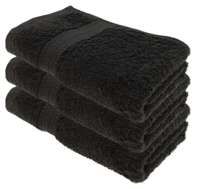 Produktbild von Julie Julsen BIO Duschtuch-Set 3 Stk. 70x140 Schwarz