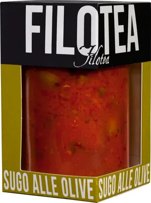 Immagine prodotto di Sugo con olive, ital. Sugo per pasta gourmet con olive, 280 g