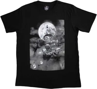 Obrázek produktu pro The Nightmare Before Christmas - tričko pro muže/dámy Uni RO11143 (XXL) (černá)