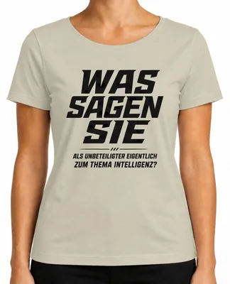 Imagen del producto de Camiseta para mujer, diseño "Declaración sarcástica", color natural, talla 3XL