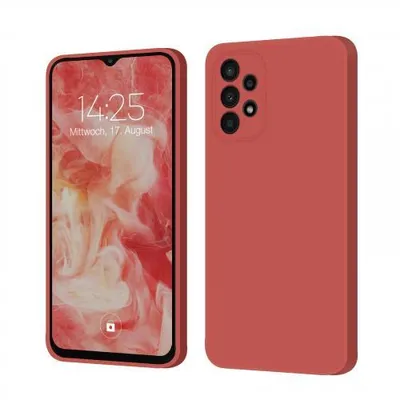 Produktbild von Liquid Silikon Hülle für Samsung Galaxy A23 5G - Farbe: Rot - Modellkompatibilität: Für Samsung Galaxy A23 5G