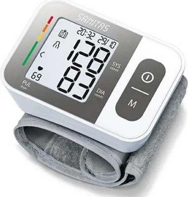 Produktbild von Sanitas SBC 15, Handgelenk, Automatisch, Grau, Weiß, LCD, 2 Benutzer, 14 - 19,5 cm