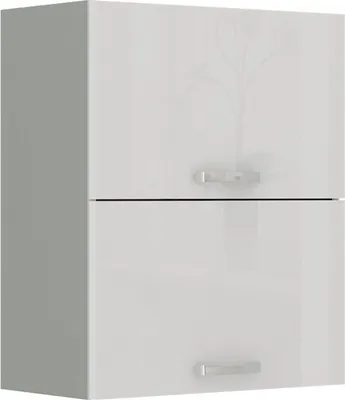 Immagine prodotto di Armadietto superiore a battente ULLERIKE - larghezza 60 cm, bianco / grigio