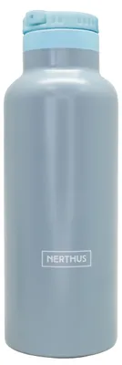 Produktbild von Heiße und kalte doppelwandige Thermos Sportflasche mit Strohhalmverschluss