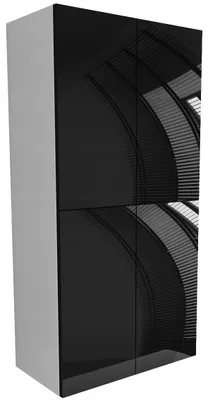Zdjęcie produktu dla wisząca szafka łazienkowa 120 x 60 czarny POŁYSK