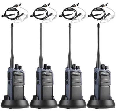 Imagen del producto de Walkie-talkie con control por voz, 16 canales, batería de 2500 mAh, radio portátil, color