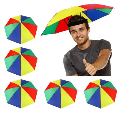 Immagine prodotto di 5 cappelli impermeabili con fascia elastica, ideali per attività all'aperto