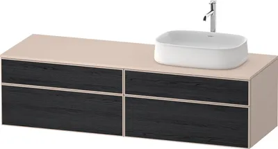 Immagine prodotto di Duravit Zencha Meuble sous-lavabo avec console, 1600x550mm, 2 tiroirs, 2 tiroirs, 1 découpe à droite, ZE4824, ZE4824R16830000, ZE4824R16830000