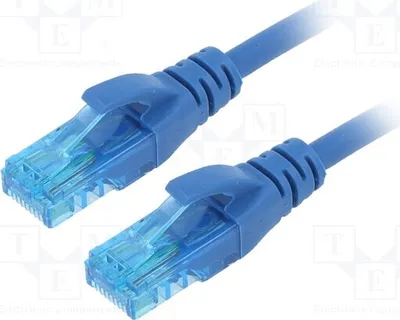 Zdjęcie produktu dla 1 x kabel PVC 5e 2 DK-1512-0025/B RJ45, niebieski, 0,25 m