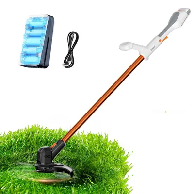 Produktbild von Litheli U20GT01-0U110, Rasentrimmer, 25 cm, Nylonschnur, 7500 RPM, Schwarz, Grau, Orange, Weiß, Akku