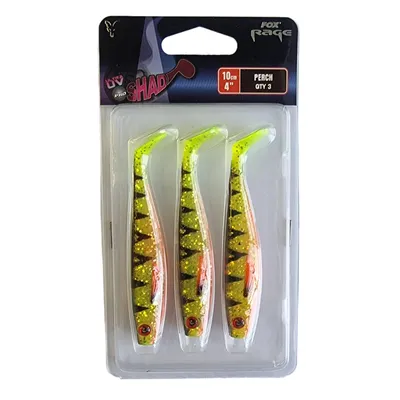 Zdjęcie produktu dla Fox Rage Pro Shad 10cm UV Perch x 3szt Gummifisch