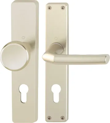 Produktbild von HOPPE Langschild-Wechselgarnitur Birmingham  Aluminium Neusilber 54/227/202SP/1117 - 3147868