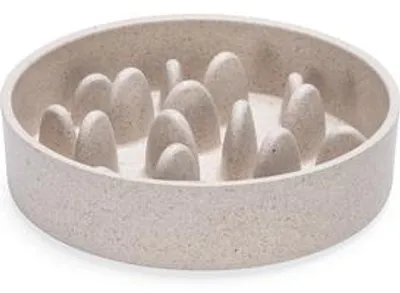 Produktbild von Designed by Lotte Antischlingnapf Pom Katzennapf Bamboo, Farbe:beige