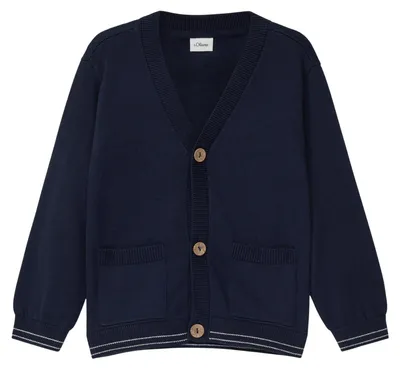 Produktbild von s.Oliver 2174290.5952.92_98, Cardigan, Navy, 92-98 cm, Regular fit, V-Ausschnitt, Langärmlig