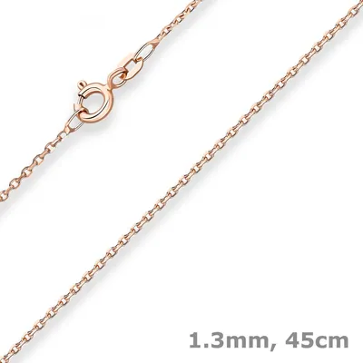 1-3mm-Ankerkette-diamantiert-aus-585-Rotgold-45cm