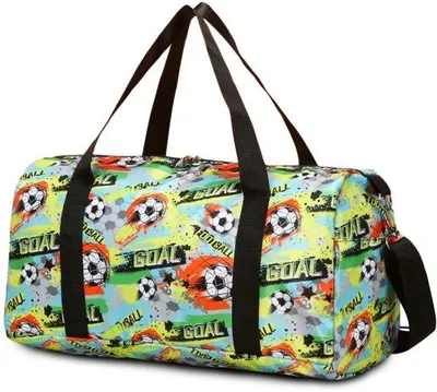 Produktbild von Unyqoos® Kinderreisetasche mit Nassfach – wasserabweisendes Nylon, 280 g, Seitentaschen & Reißverschluss-Rückfach, abnehmbarer Schulterriemen, ideal für Sport & Schwimmen