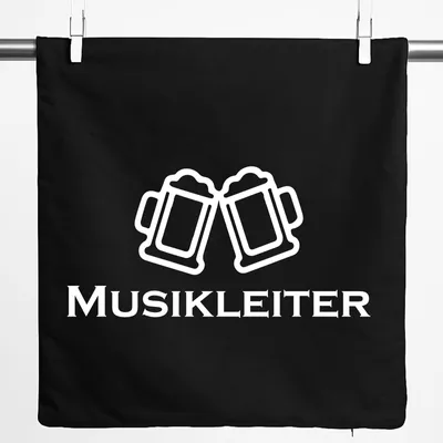 Produktbild von Huuraa Kissenbezug Musikleiter Schützenfest 40x40cm Black Baumwolle Dekokissenbezug Geschenkidee