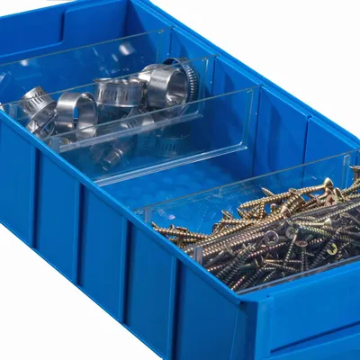Imagen del producto de Divisores Allit ProfiPlus ShelfBox B, con 4 separadores para cajas industriales, modelo 456591