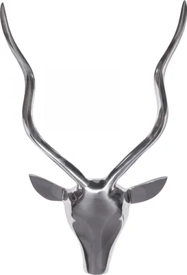 Obrázok produktu pre Deco Jelenie parohy S Hliníková nástenná dekorácia Country Style Silver