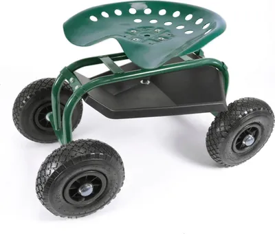 Image de Siège de jardin mobile Tabouret de jardin Tabouret de travail Chariot de jardin Aide de jardin Chariot