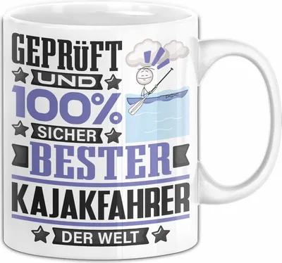 Produktbild von Kajakfahrer Geschenk Lustiger Spruch für Kajakfahrer Geschenkidee Bester Kajakfahrer Der Welt (Weiß)