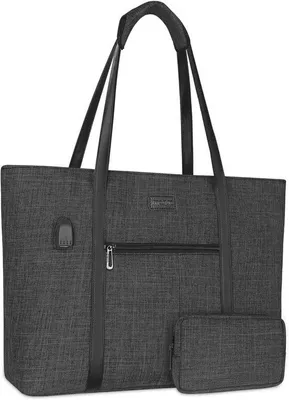 Produktbild von USB-Port-Laptop-Tas für Damen - Business-Laptop-Taschen mit kleinem Etui