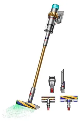 Produktbild von Dyson V15 Detect Absolute, 2-in-1-Stabstaubsauger, Beutellos, Gold, Trocken, HEPA, Zyklonal