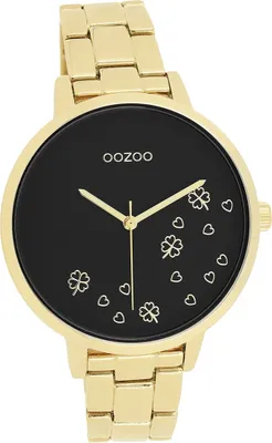Imagen del producto de Reloj de pulsera para mujer Oozoo, color dorado, movimiento analógico, correa de acero inoxidable, modelo D2UOC11124