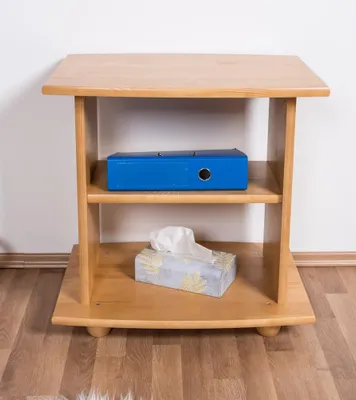 Produktbild von TV-Unterschrank Kiefer massiv Vollholz Erlefarben Junco 206 - Abmessungen: 60 x 60 x 44 cm (H x B x T)