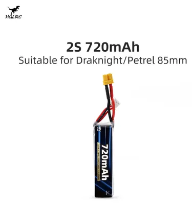 Produktbild von HGLRC LiPo Akku 2S 720mAh 7.6V 100C A30