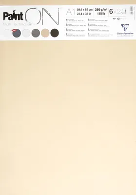 Produktbild von Clairefontaine 12 Bogen 50x65cm 6 Farben/Papiere sortiert - Sortierung 975413C