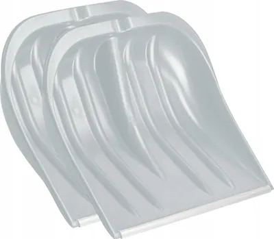 Obrázek produktu pro Lopata na sníh/hlava lopaty – sada 2 ks – plast – bez násady – robustní – pro odklízení sněhu – stříbrná