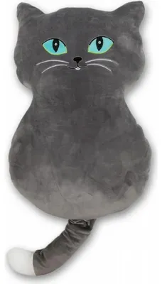 Image de Coussin microÉlasthanne Chat gris 50x30 cm