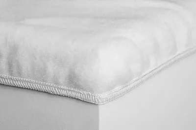 Produktbild von Rechteckige Tischhusse Goldensoft in Weiß 135 x 220 cm mit Gummizug
