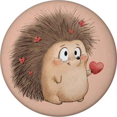 Produktbild von Verliebter Igel Magnet rund rund