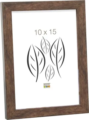 Image de Cadre photo Deknudt S43AH3 en bois brun, 9 x 13 cm