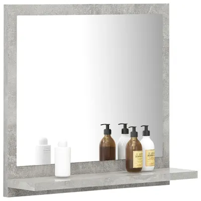 Produktbild von Möbel Badspiegel Modernes Design - Wandspiegel/Hängeschrank - Betongrau 40x10,5x37 cm Holzwerkstoff Top5188158