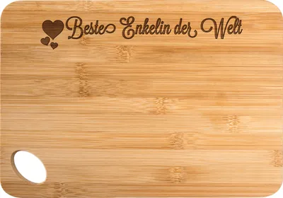 Produktbild von Mr. & Mrs. Panda Holzbrett Enkelin - Transparent - Geschenk, Kind von Tochter, Schneidebrett, Enkeltochter, Sohn, schneidbrett, Taufe, Frühstücksbrettchen, Oma, Opa