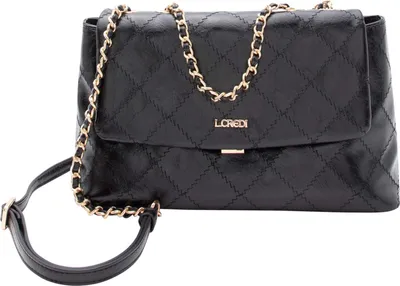 Produktbild von L.CREDI Schultertasche Umhängetasche Remalia Flapbag Black schwarz
